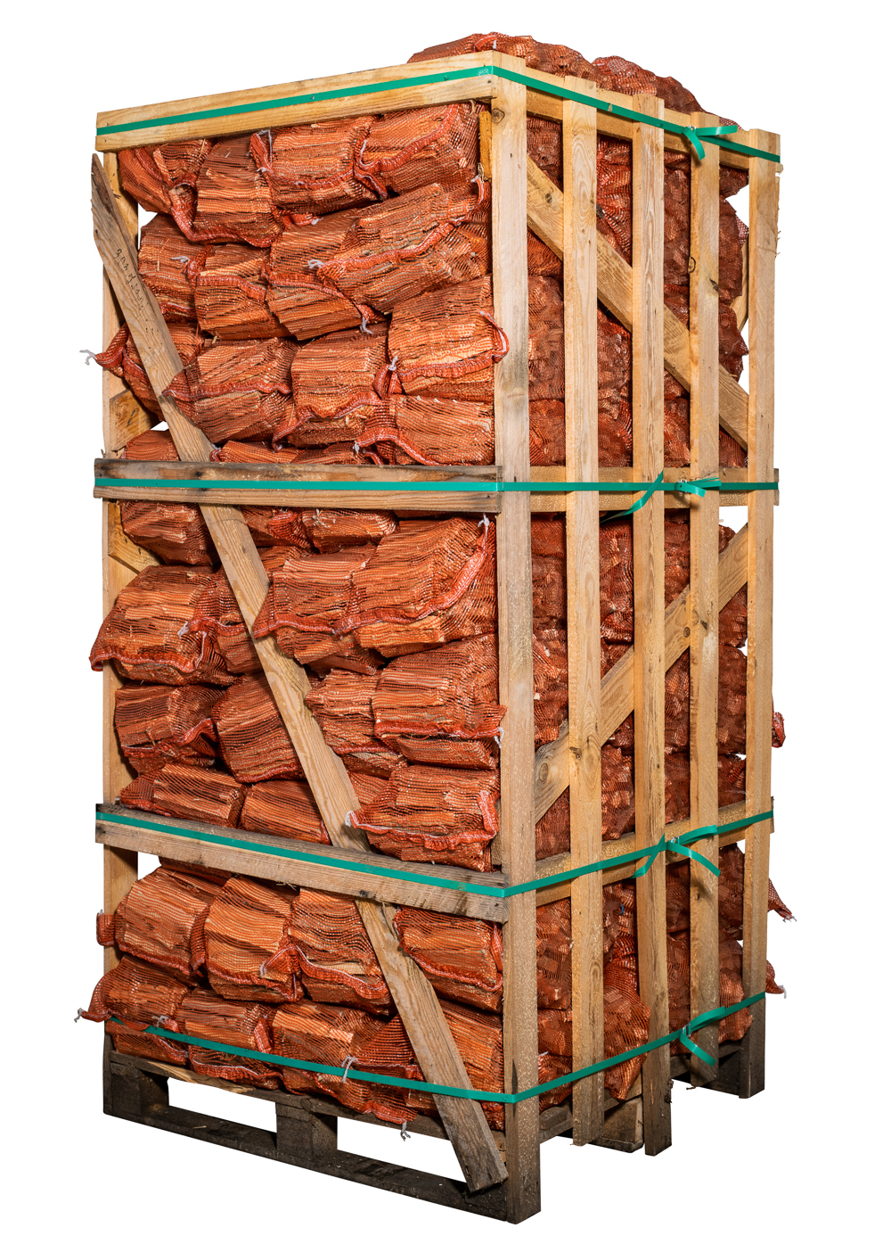 Anzündholz Kiefer Fichte 22 Liter Sack 80 Sack Palette